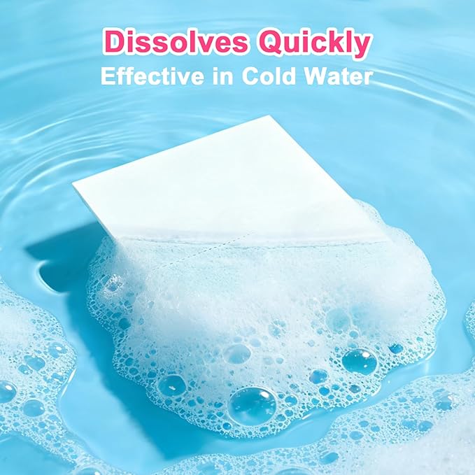 YUCO Laundry Detergent Sheets Berry Scent 80 Loads Eco Laundry Soap Washer Sheet, Liquidless Washing Detergent Sheets for Laundry for Travel, Plastic Free, Hypoallergenic