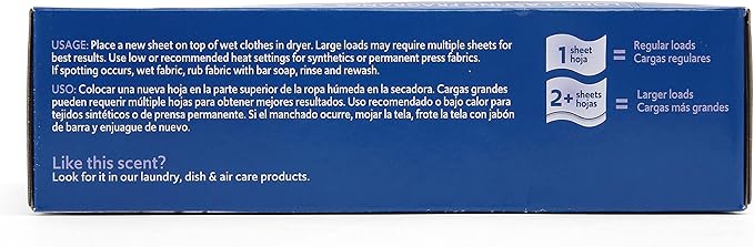 Clorox Fraganzia Fabric Softener Dryer Sheets, Wrinkle Reducing and Anti Static Laundry Dryer Sheets for Great Smelling Clothes, Softens Fabrics, Lavender with Eucalyptus Scent, 80 Count