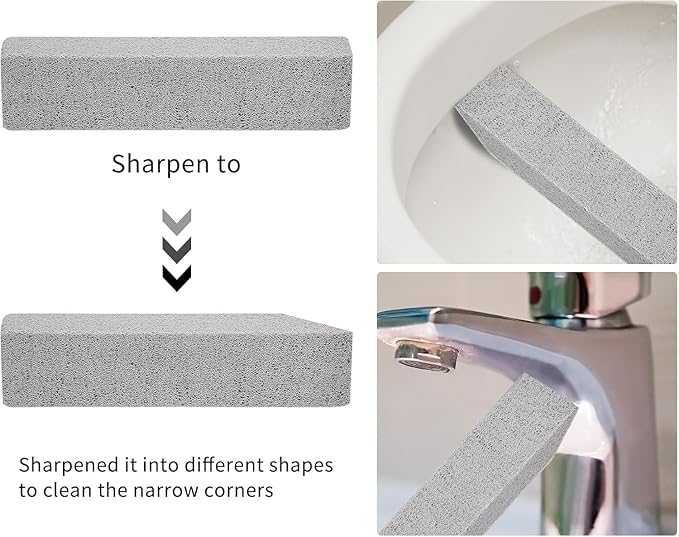 10pcs Pumice Stone Toilet Bowl Cleaner for Cleaning Pumice Scouring Pad Bulk Cleaning Stones for Toilet Bowl Stove Pool Tile Bath Household Kitchen Grill Oven Stain Removal