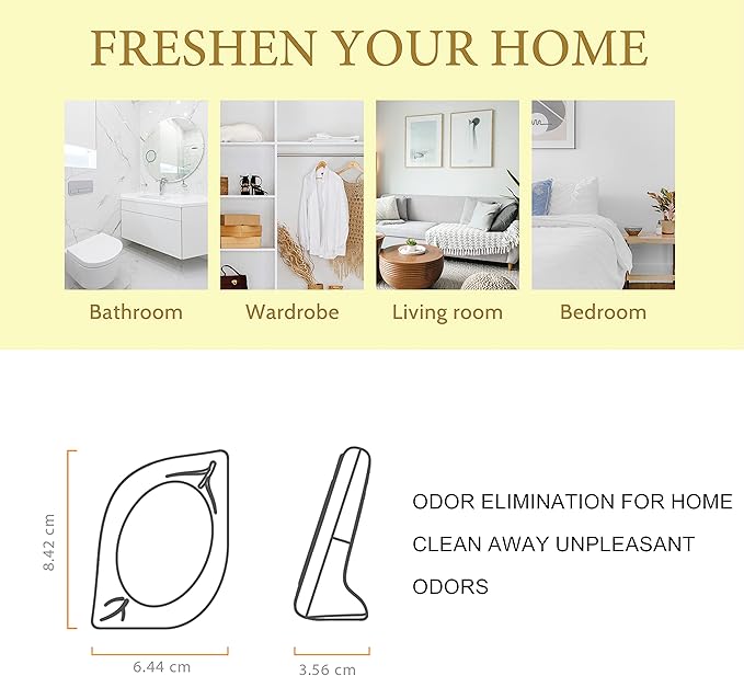 Air Freshener for Home, 4 Pack, Vanilla, Odor Eliminator for Small Area Closets Bathroom Pets Strong Odor, Up to 120 Days