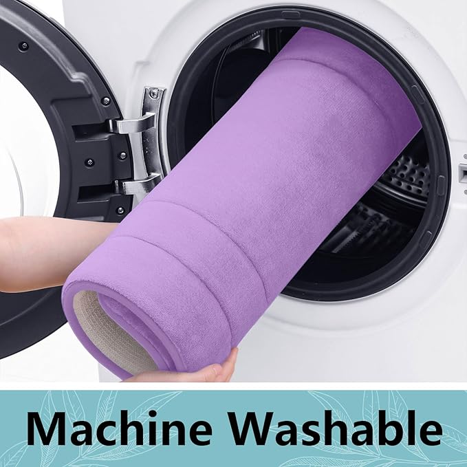 Arotive Memory Foam Bathroom Rug Mat 30x20, Ultra Soft and Absorbent Bath Mat, Machine Wash Dry, Comfortable Bath Rug Carpet for Bathroom Floor, Tub and Shower, Lavender