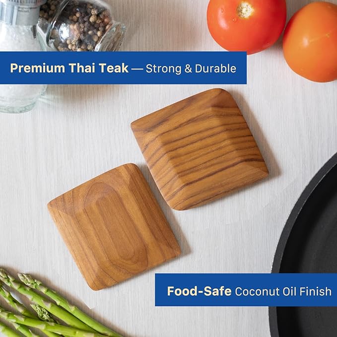 FAAY 2 Packs Gadget Scrapers, Dishwashing Scrub for Cleans Kitchen Pans, Pots, Dishes, Bowls, and Plates Removes Food Effectively Without Scratching. - Handmade from High Moist Resistance Teak Wood