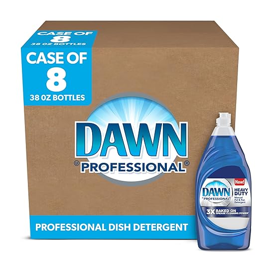 P&G Professional Dawn Heavy Duty Manual Pot and Pan Dish Soap Detergent, 38 fl oz (Case of 8)