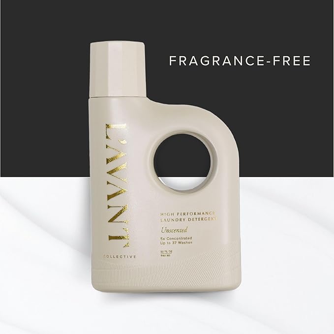 L'AVANT Collective Luxury Laundry Detergent | Unscented | Natural Non-Toxic Liquid Laundry Soap with Enzymes | Plant-Based, HE Compatible, Fragrance-Free, Safe for Sensitive Skin | 30 oz