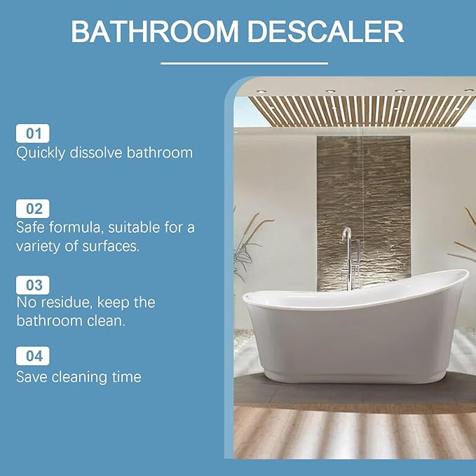 120 ml/4 fl oz Bathroom Descaler Foam Cleaner Spray - Bathroom Foam Cleaner Spray (1Pcs)