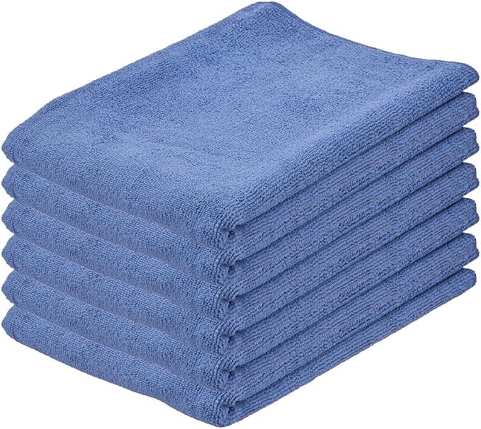 Superio Microfiber Squeegee Mopping Towel Extra Large Miracle Cloth 16"x 24" Streak Free Microfiber Floor Cloth-Rag for Cleaning House, Kitchen, Bathroom-Scratch Free-Multi Colored, 6 Pack