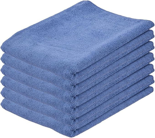 Superio Microfiber Squeegee Mopping Towel Extra Large Miracle Cloth 16"x 24" Streak Free Microfiber Floor Cloth-Rag for Cleaning House, Kitchen, Bathroom-Scratch Free-Multi Colored, 6 Pack