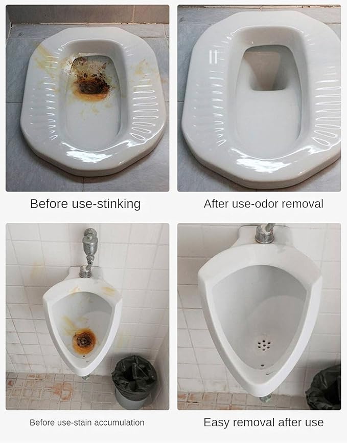 Toilet Urine Alkali Cleaner - Deodorization and Odor Removal, Urine Alkali Cleaner for Household Use with Yellow Stains in Urinals