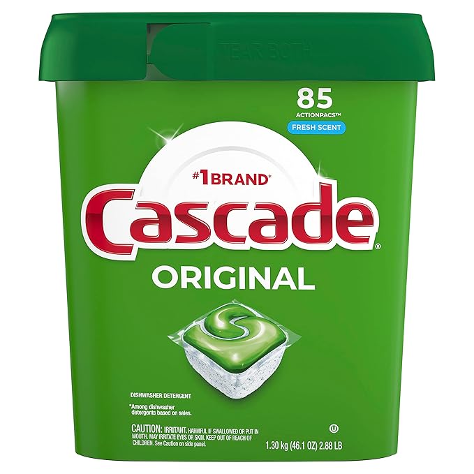 Cascade Original ActionPacs, Dishwasher Detergent Pods, Fresh, 85 Count