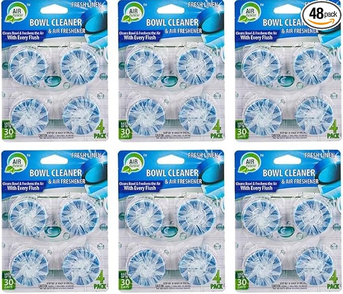 48 Pack Toilet Bowl Cleaner Tablets,Automatic Toilet Cleaner, Deodorizing Fragrance, Yellow Stain Remover, Odor Elimination, Deep Cleaning