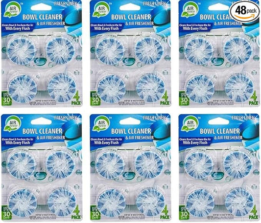 48 Pack Toilet Bowl Cleaner Tablets,Automatic Toilet Cleaner, Deodorizing Fragrance, Yellow Stain Remover, Odor Elimination, Deep Cleaning