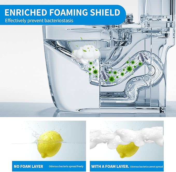 MAMADOU Smart Toilet Foaming Shield 100ml 3Pack For Toilet Cleaner Splash Control Deodorizing Foam Agent Stain-Resistant Easy Cleaning For Fresh Comfortable Bathroom