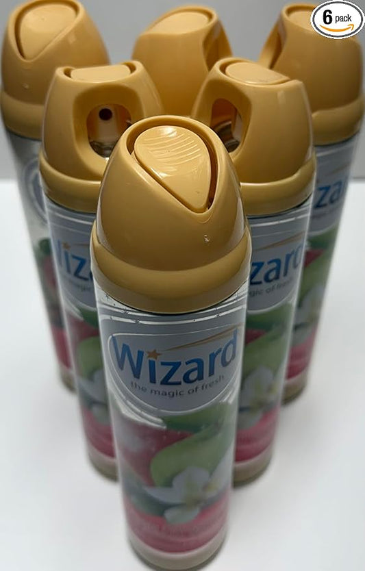 Wizard The Magic of Fresh | Odor Neutralizer & Air Freshener - 10 Oz. Apple cinnamon/vanilla bean.(Pack of 6) (Packaging May Vary)