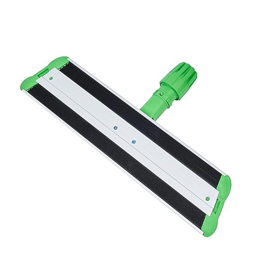 Restaurantware-Clean Tek Professional 15.7 Inch Flat Mop Plate Frame, 1 Quick Connect Mop Frame for Wet Or Dry Pads - Pads Sold Separately, Durable, Green Aluminum Cleaning Pad Base