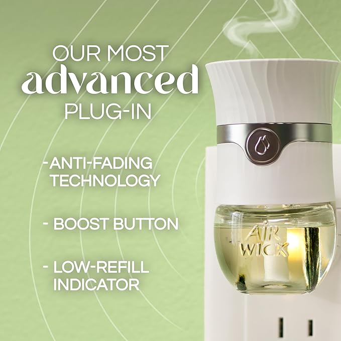 Air Wick Scented Oils Advanced Gadget, Essential Oils, Room Freshener, Air Freshener, 4 ct