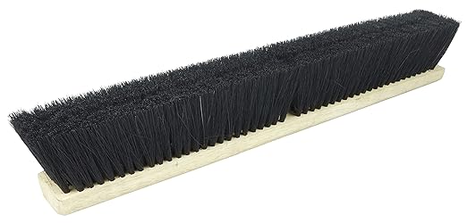 Weiler 42134 18" Block Size, Black Tampico Fill, Coarse Sweeping Floor Brush, Natural