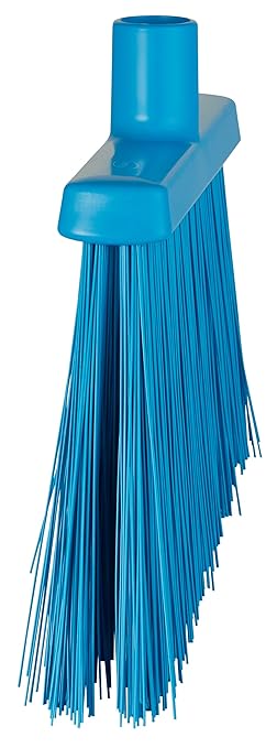 Vikan 29143 Broom,Angle Cut,Stiff,11",PP/PET,Blue