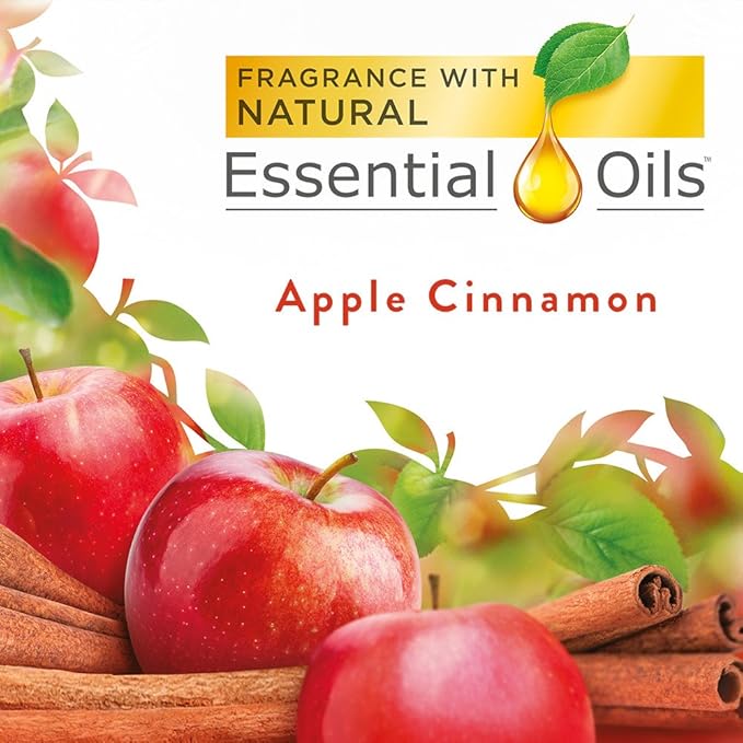 Air Wick Automatic Air Freshener Spray Refill, 2ct, Apple Cinnamon, Odor Neutralization, Essential Oils (Pack of 2)