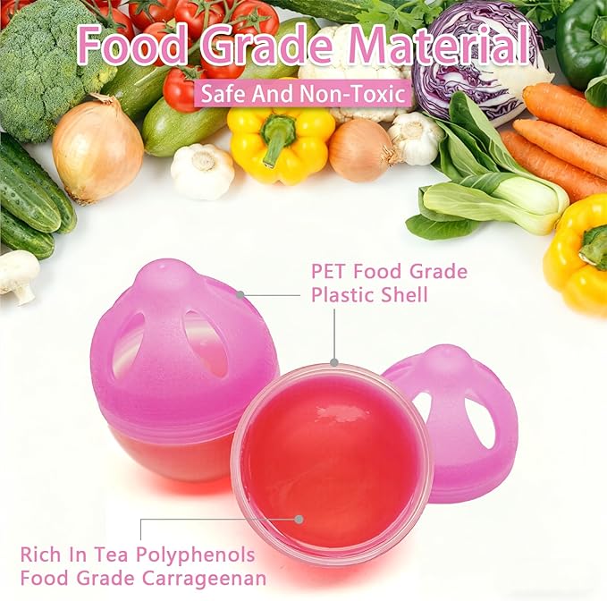 Refrigerator Deodorizer – More Effective Than Baking Soda, Effectively removes stubborn refrigerator odors, Natural Gel (4 Pcs/Peach Flavor)