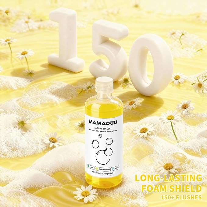 MAMADOU 285ml Smart Toilet Foaming Agent Splash Proof Special Foam Toilet Bowl Cleaner Shield Cleaning Liquid Stain-Resistant For Fresh Bathroom Chrysanthemum