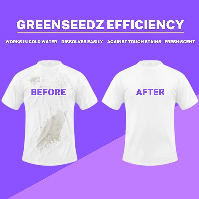 Greenseedz Laundry Pods, Fresh Lavender Scent, 32 Pacs, Eco Friendly, Powerful Clean, Biodegradable, HE Compatible