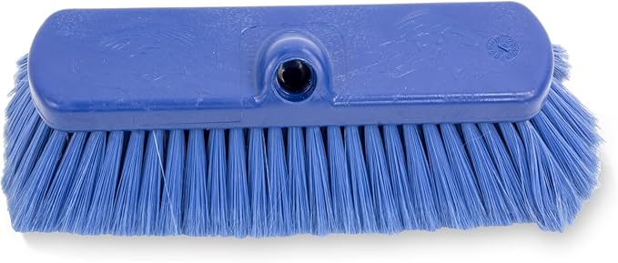 SPARTA 41278EC14 Flo-Thru Plastic Wall Scrub Brush, Equipment Brush With Soft Nylex Bristles For Industrial Kitchens, Hospitals, Commercial Cleaning, 4 Inches, Blue, (Pack of 12)