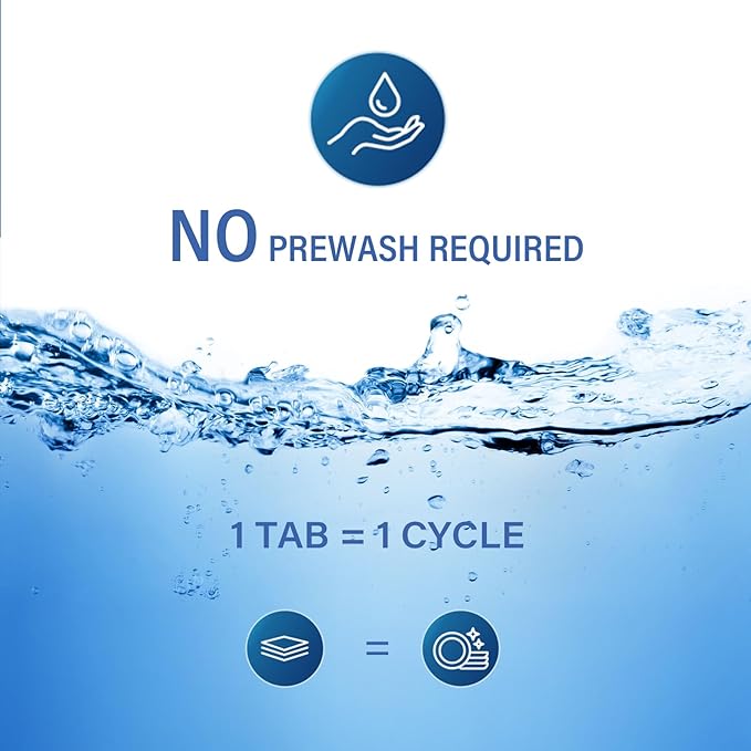 YUCO Dishwasher Detergent Tablets,Solid enzyme 72 Loads Phosphate-Free Dishwasher Detergent Powerful Grease Removal Fast Dissolving Fresh Lemon Scent Safe for All Dishwashers