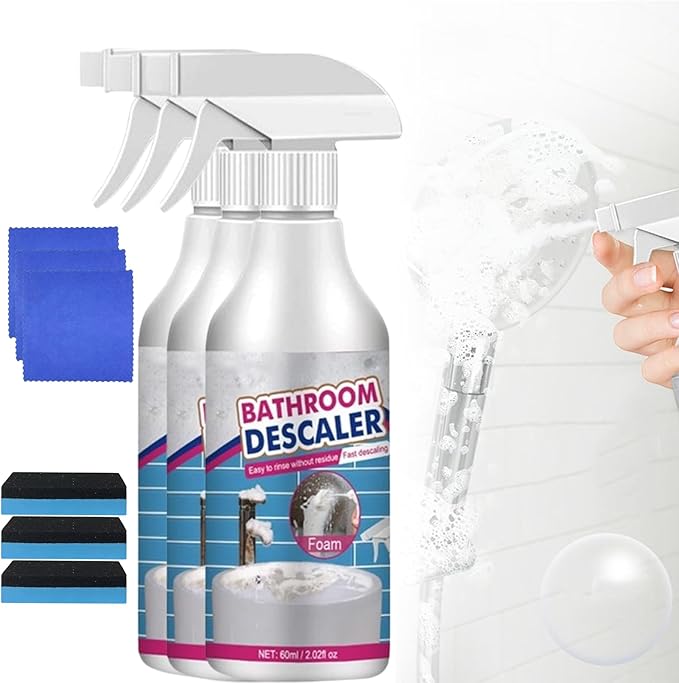 Multipurpose Bathroom Foam Cleaner, Stubborn Stains Cleaner, Bathroom Foaming Cleaner, Bathroom Foam Cleaner Spray (60ML,3PCS)
