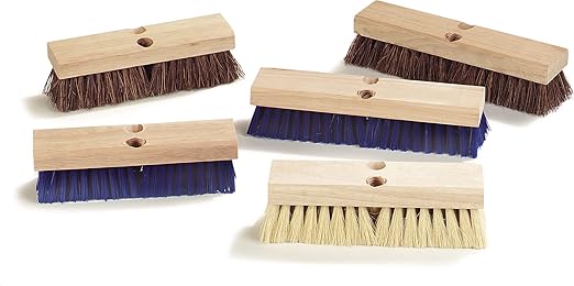 SPARTA Flo-Pac Plastic Deck Scrub Brush, Grout Brush, Floor Scrub Brush with Heavy Duty Stiff Bristles for Floor, Kitchen, Concrete, Tile, Garage, Commercial Use, 10 Inches, Blue (Pack of 12)