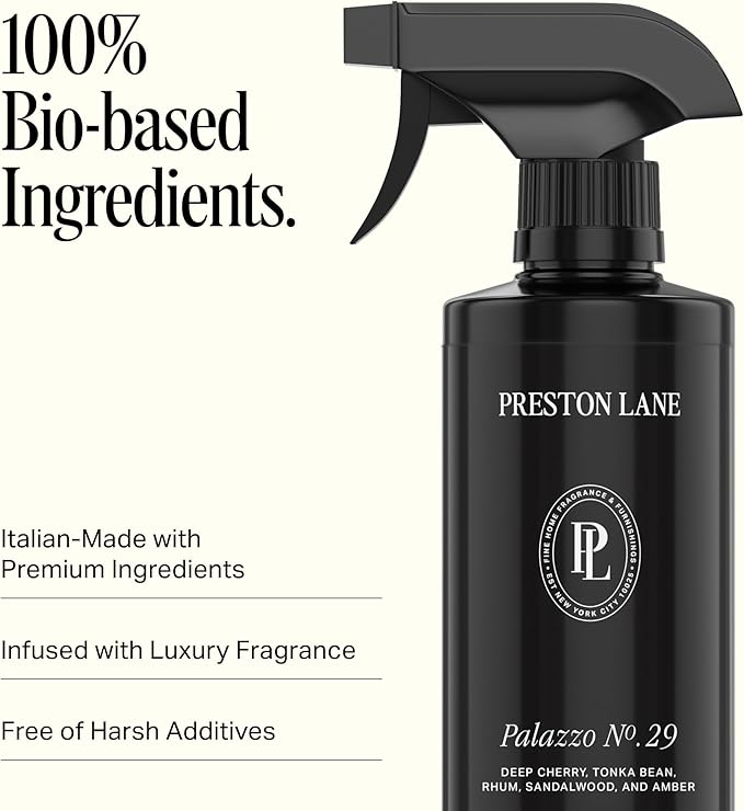 Preston Lane Luxury All-Purpose Cleaner, Palazzo No. 29 Scent | Bio-Based Multi-Surface Spray | Streak-Free Finish, Lifts Dirt, Smudges & Grease | Vegan & Cruelty-Free