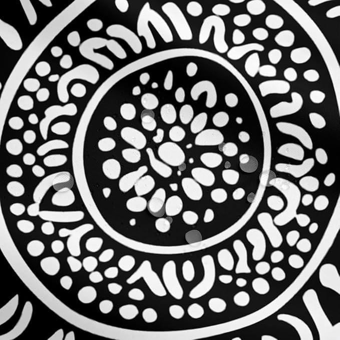 Erosebridal Mandala Shower Curtain Bohemian Waterproof Shower Curtain 72" Wx78 L,Paisley Boho Floral Bath Curtain for Boys Teens Youth European Style Medallion Exotic Nordic Bathroom Accessories
