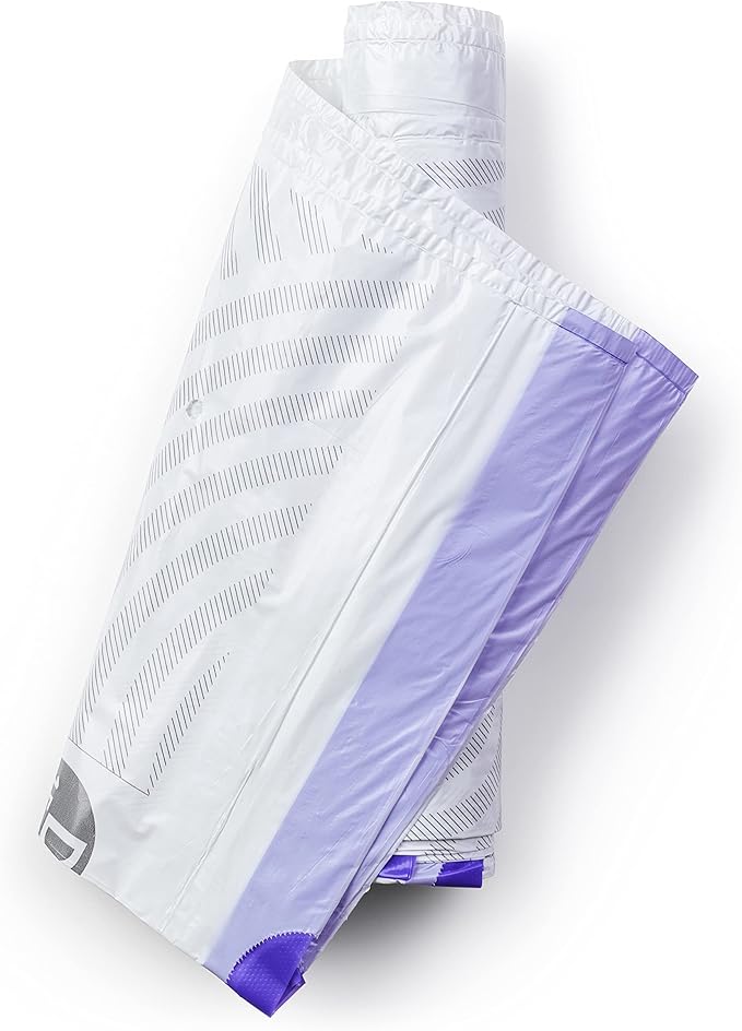 Brabantia PerfectFit Trash Bags (Size D/0.5-0.8 Gal) Thick Plastic Trash Can Liners with Drawstring Handles (120 Bags)