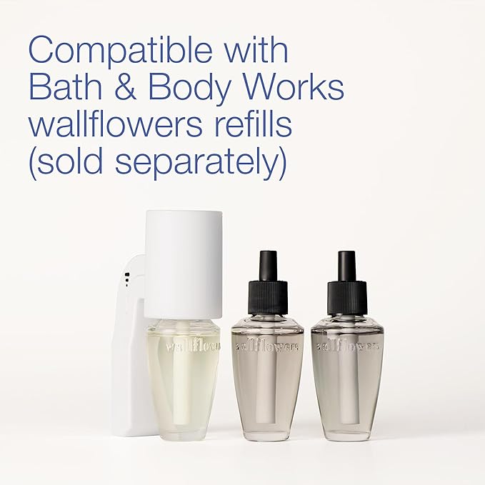 Bath & Body Works Wallflowers Fragrance Plug, White Flare Design, Plug-in Air Freshener Device for Bedrooms, Bathrooms & Living Spaces - 1 Pack