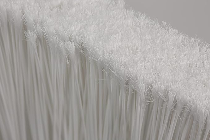 SPARTA 41082EC02 Plastic Color Coded Broom, Flagged Bristles, Long Broom With Angled Head For Large Debris, 56 Inches, White, (Pack of 12)