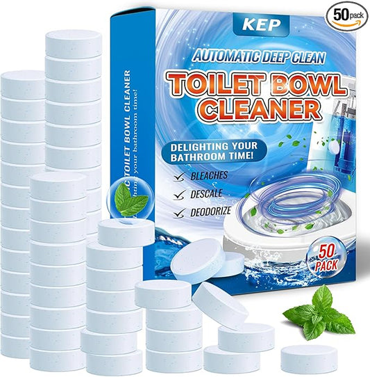 Automatic Toilet Bowl Cleaner Tablets - Fresh Scent, Long-Lasting CleaningEffectively removes stains and limescale; Releases fresh fragrance for a pleasant bathroom experience; cleaning with facility