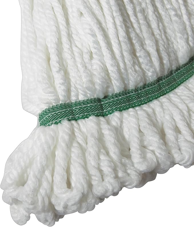 Winco Microfiber Commercial Microfiber Mop Head with Looped Ends, Large