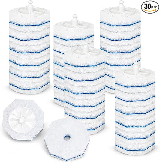 Toilet Wand Refills for Clorox 30 Count, Disposable Toilet Cleaner Refills Pads（not included brush rod）