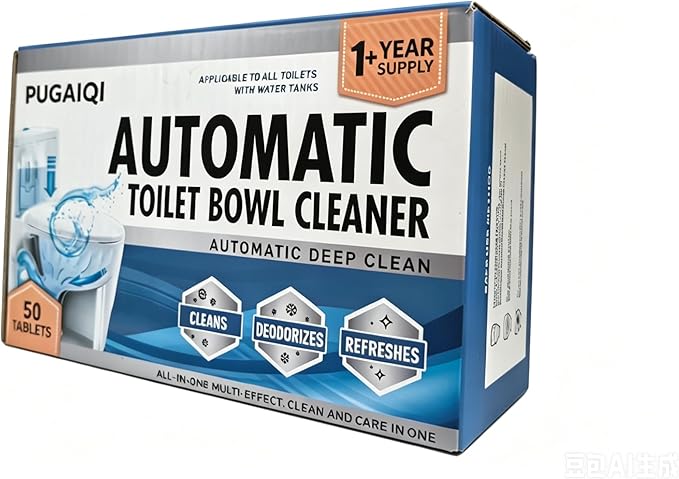 Toilet Bowl Cleaning Tablets, Continuous Cleaning ActionDrop-in Tank Cleaner Tablets for Toilets, Fresh Lemon Scent, No Scrubbing Required, Safe for All Toilet Types-666GOOD