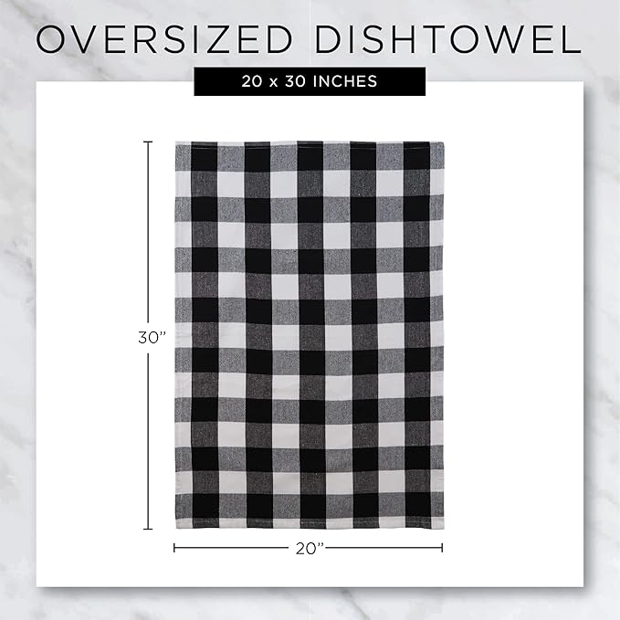 DII French Stripe Dishtowels, Kitchen Collection, 20 x 30 (Set of 3), Nautical Blue