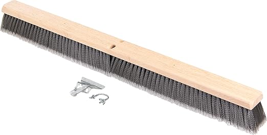 SPARTA Flo-Pac Plastic Flagged Sweep, Floor Broom for Cleaning, 36 Inches, Gray