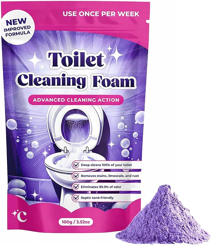 Toilet Cleaning Foam, 2026 New Upgrade Toilet Bowl Cleaner, for Sparkling Clean, Touch Free Foaming Cleaning Powder (1PCS)