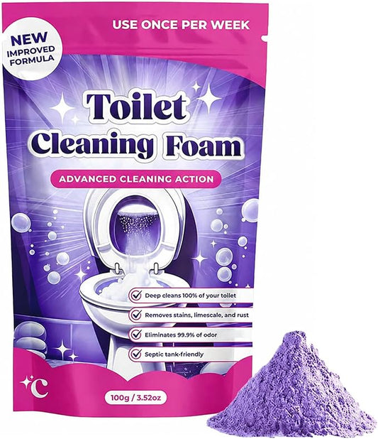 Toilet Cleaning Foam, 2026 New Upgrade Toilet Bowl Cleaner, for Sparkling Clean, Touch Free Foaming Cleaning Powder (1PCS)