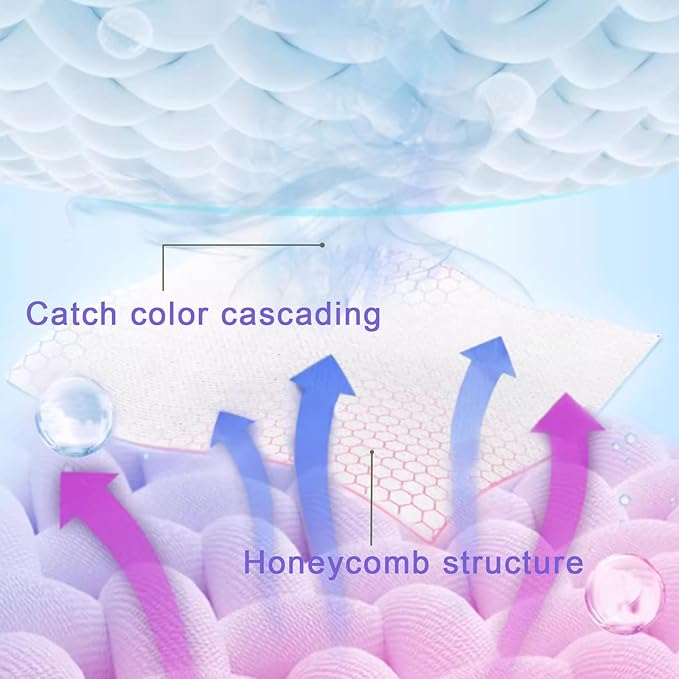 Color Catchers for Laundry, Color Absorber Laundry Sheets 50 Count,Fragrance Free Color Trapping Sheets Prevents Color Runs and Maintains Original Clothing (100, Fragrance-free)