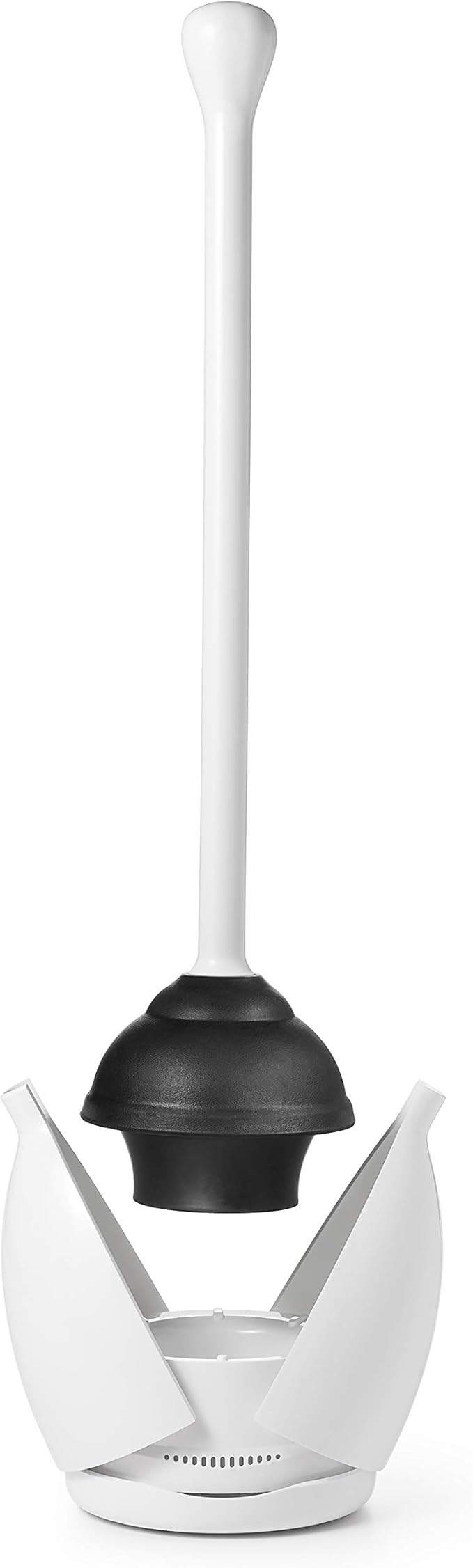 OXO White Cleaning Brush, Plastic Handle, 20-Inch