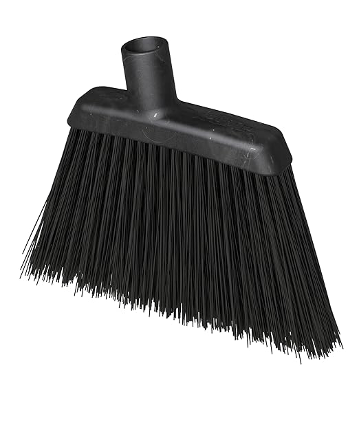 Carlisle FoodService Products 4686003 Duo-Sweep Plastic Small Debris Lobby Broom with Handle, 30 Inches, Black