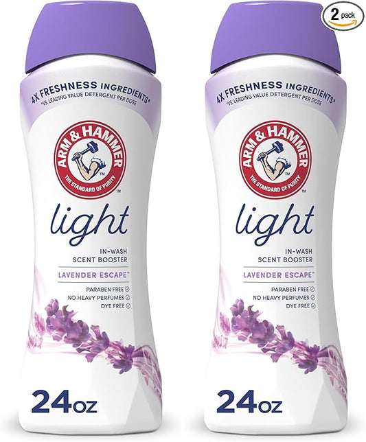 Arm & Hammer Light In-Wash Scent Booster Lavender Escape 24oz (Pack of 2)