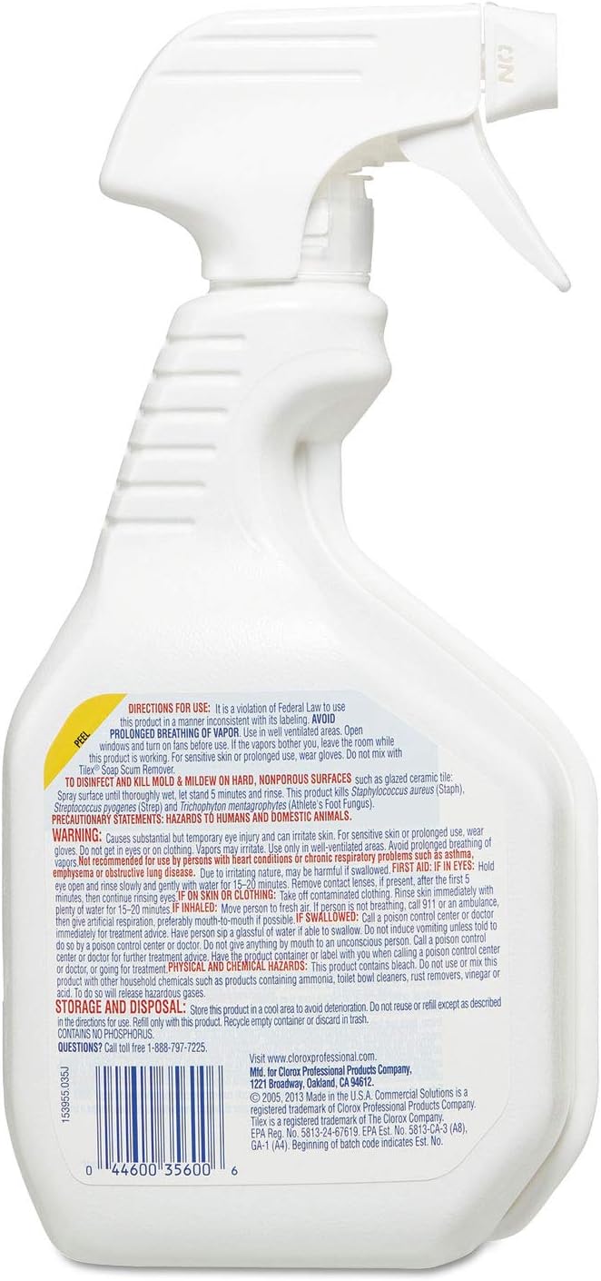 Tilex CloroxPro Disinfecting Instant Mold and Mildew Remover Spray, 32 oz. (35600)