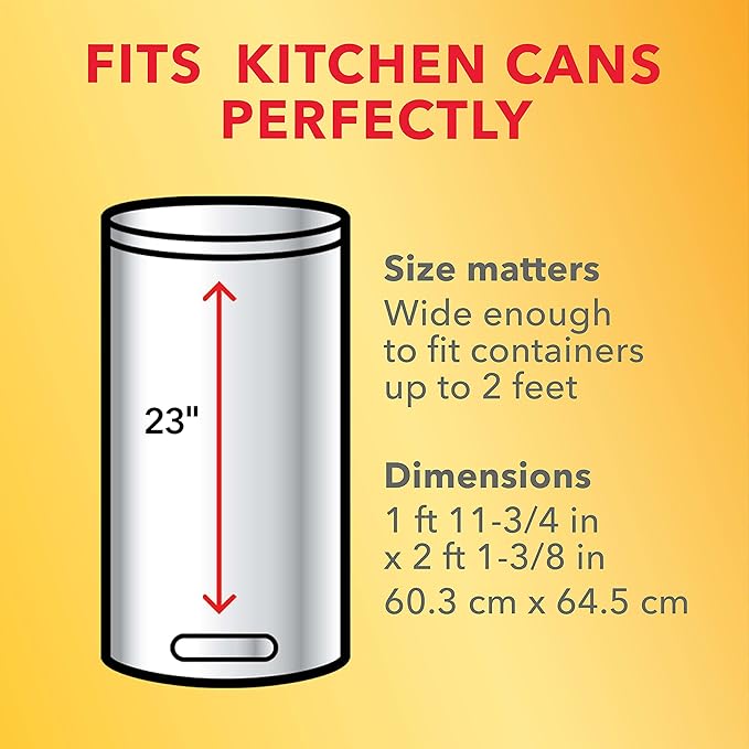 Glad Tall Kitchen Trash Bags 13 Gallon, Gain Original Garbage Bags, Odorshield with Drawstring, 34 Count