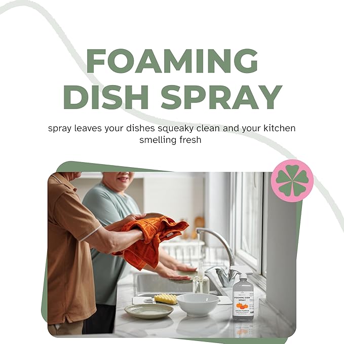 Foaming Dish Spray, Powerful Foaming Action, 16 fl oz, 5 Scent (Fragrance Free)