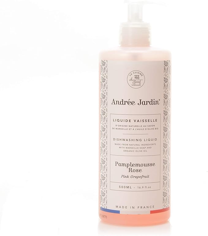 Andree Jardin Dish Washing Liquid - Grapefruit & Rose, 500 ml